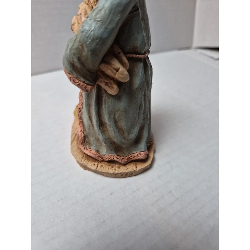 Vintage 1992 Wood World Nautical Santa Figurine‎ Made in USA Coastal Father Boat